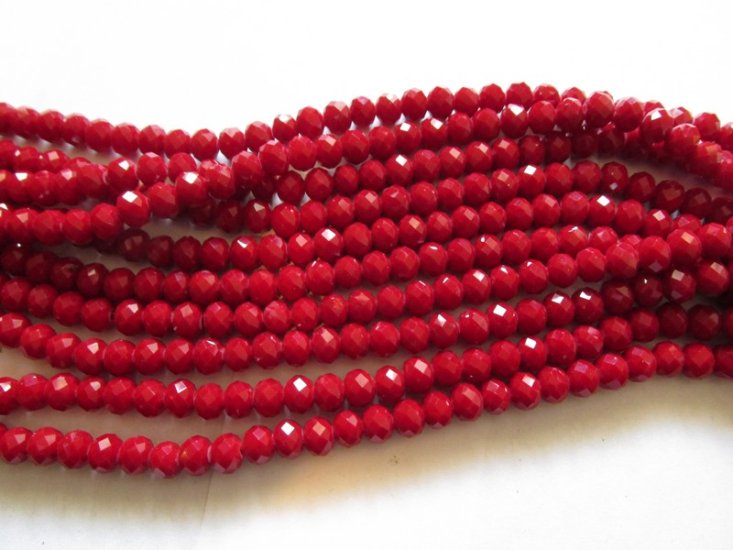 (image for) Red crystals 6x8mm #1838