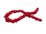 (image for) Red magnesite slices beads side drilled #1056A
