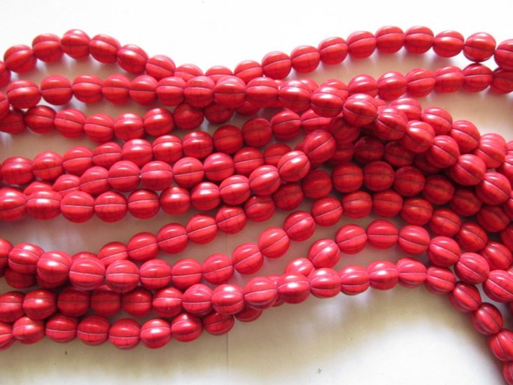 (image for) Red pinkish pumpkin shaped 12mm #SS1004