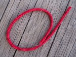 (image for) Red rondelle 2x6mm beads #1338B