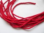 (image for) Red round 6mm beads #1454-B