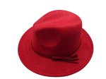 (image for) Short Brim vegan suede hat - RED