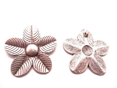 (image for) Flower pewter pendant #RM-525