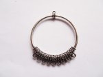 (image for) Antique silver pendant hoop connector pendant #RM-321S