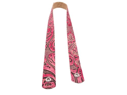 (image for) Embossed leather hat band - Rose