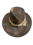 (image for) Rustic faux felt Polyester Hat