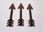 (image for) Cross Pendant stone Bead - Rust (1 pc) #CP - Small