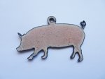 (image for) Rustic pink pig #BY008-pink