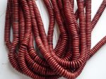 (image for) Rust rondelle beads 2x12mm #1936