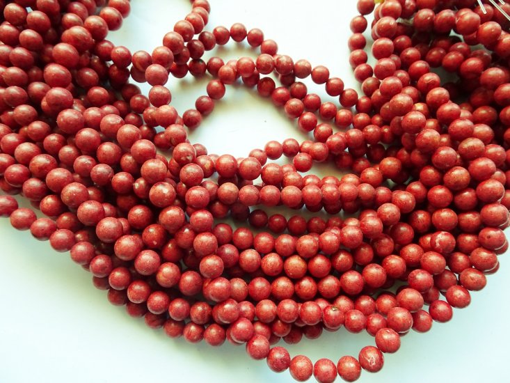 Cross Pendant stone Bead - Rust (1 pc) #CP - Small