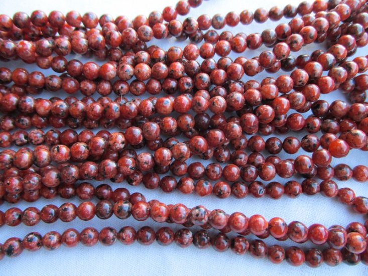 (image for) Rust and black 6mm round #1868