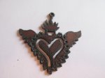 (image for) Sacred heart with wings #SH030-Wings