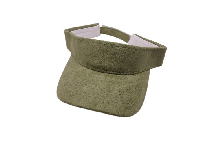 (image for) Vegan Suede Visor -SAGE GREEN