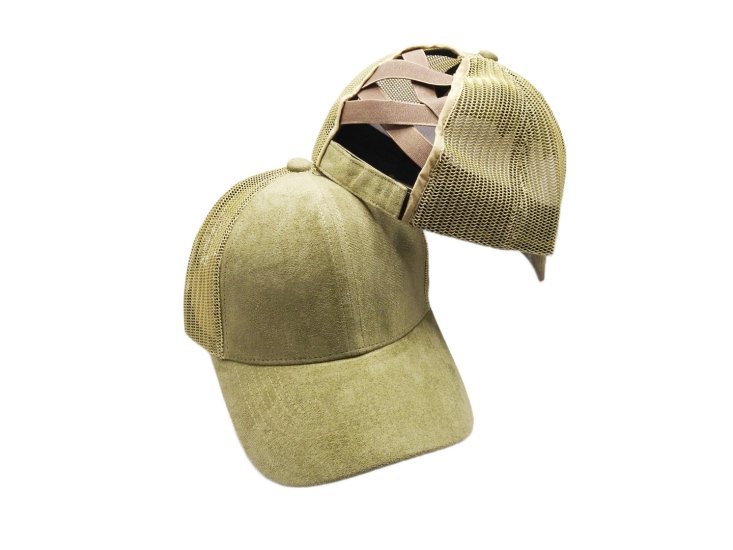 (image for) Pony Tail Mesh back cap - #Sage pony