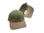 (image for) Vegan suede Two Tone baseball cap - Two Tone Sage/Tan