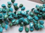 (image for) Turquoise teardrop dark 25mm #1858