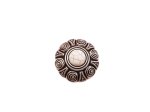 (image for) Antique silver medallion with Whtie Magnesite Stone #HM-21