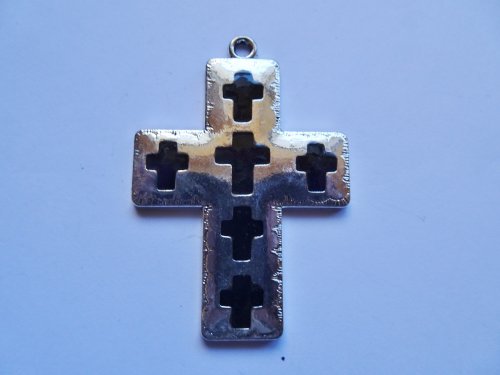 (image for) Cowgirl cross silver and black #RM-202