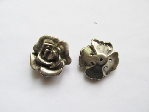 (image for) Silver acrylic flower glue on #MISC-2B