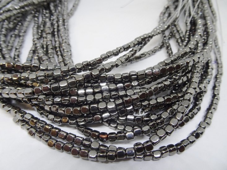 (image for) Silver hematite 3x4mm #1695-H