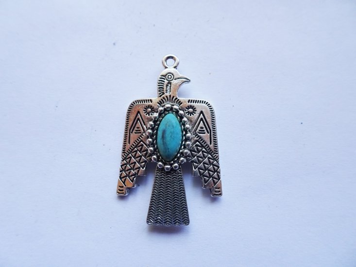 (image for) Thunderbird antique silver small pendant #RM-389