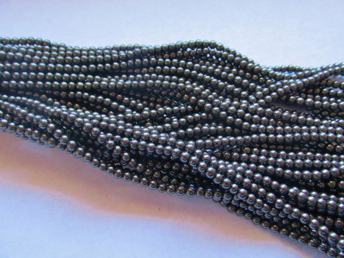(image for) Hematite Magnetic Rounds 4mm #1726
