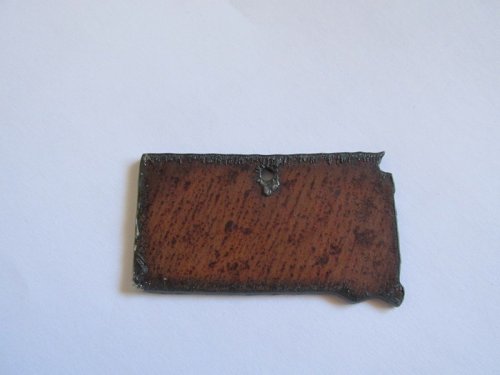 (image for) South Dakota rustic metal pendant #SD