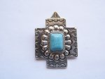 (image for) Southwest cowgirl cross pendant #MP50