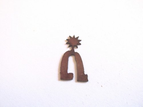 (image for) Spur and rowel glue on piece #TSL-12