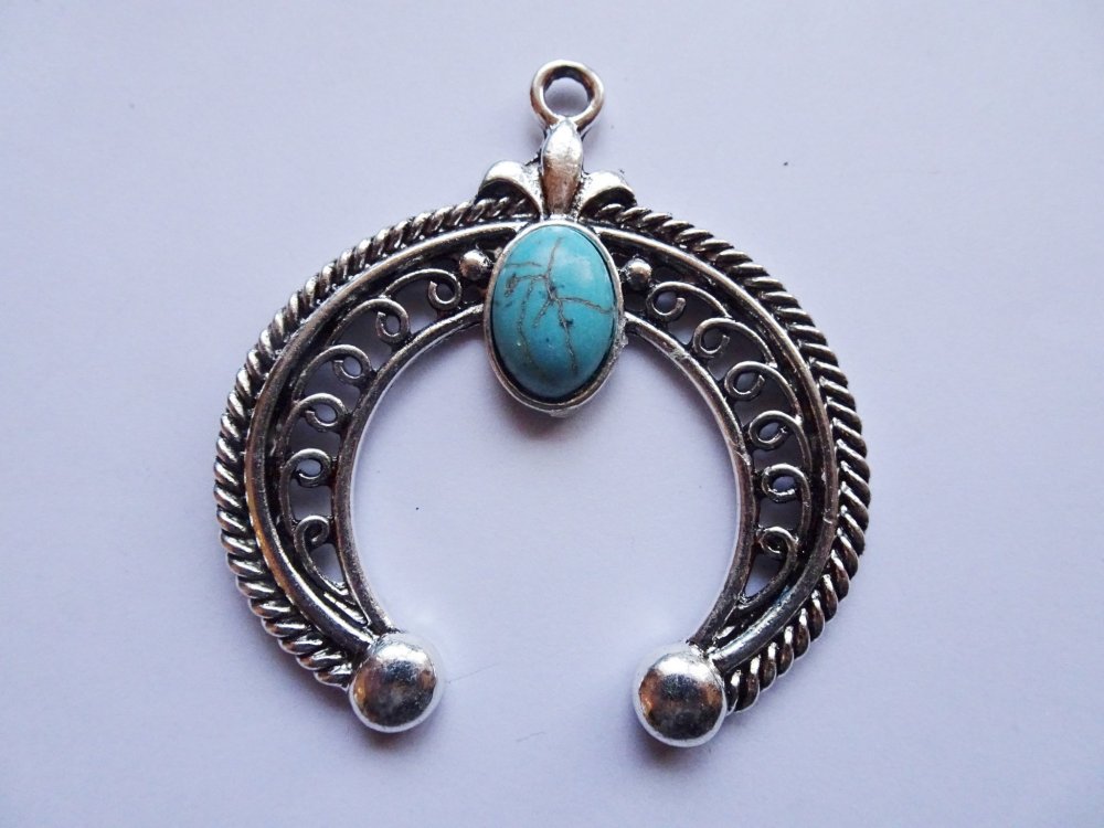 (image for) Squash blossom pendant silver #PP5