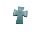 (image for) Cross pendant stone bead Large Turquoise magnesite #ss201