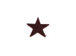 (image for) Brown leather star 1 1/2" #LC251