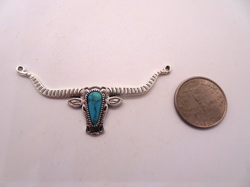 (image for) Steer head long horn jewelry pendant #RM-529
