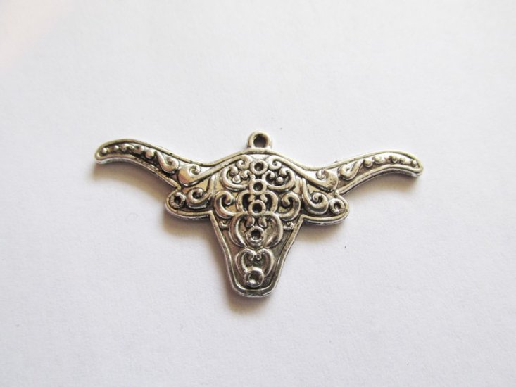 (image for) Steer head pendant antique silver #MP5