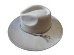 (image for) Vegan suede Wide brim hat - Stone