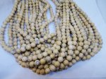 (image for) Brown and grey Jasper 8mm round beads #1524A