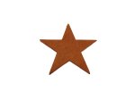 (image for) Tan leather star 1 1/2" #LC250