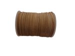 (image for) Leather Suede lacing 3mm 50 meter spool - Tan