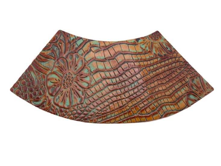 (image for) Brim 1/4 panel Genuine Leather - Brown/Teal
