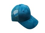 (image for) Vegan suede Mesh snap back baseball cap - MESH TEAL