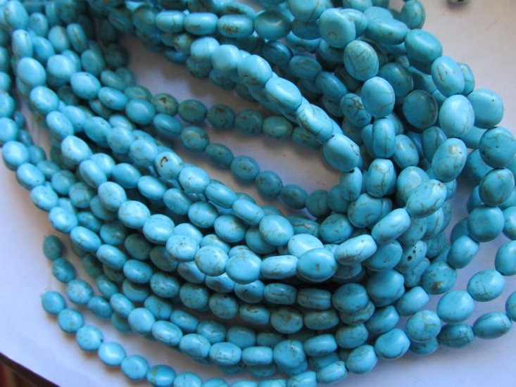 (image for) Turquoise small oval 10mm #1547B