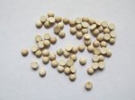 (image for) 4mm White round cabochons -50pcs - #Ecab-5