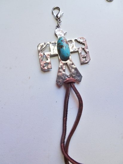 (image for) Thunderbird jewelry pendant with stone #RM-211