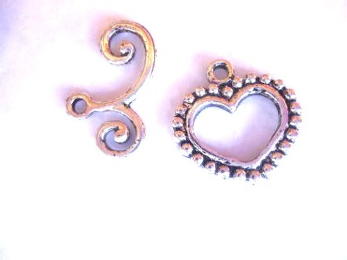 (image for) Toggles - antique silver (BAG OF 5) #TOG17