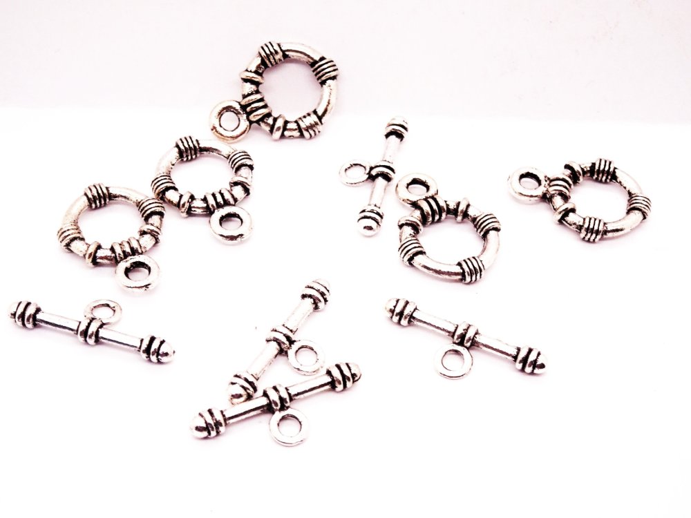 (image for) Toggles - antique silver (5pcs) #TOG1