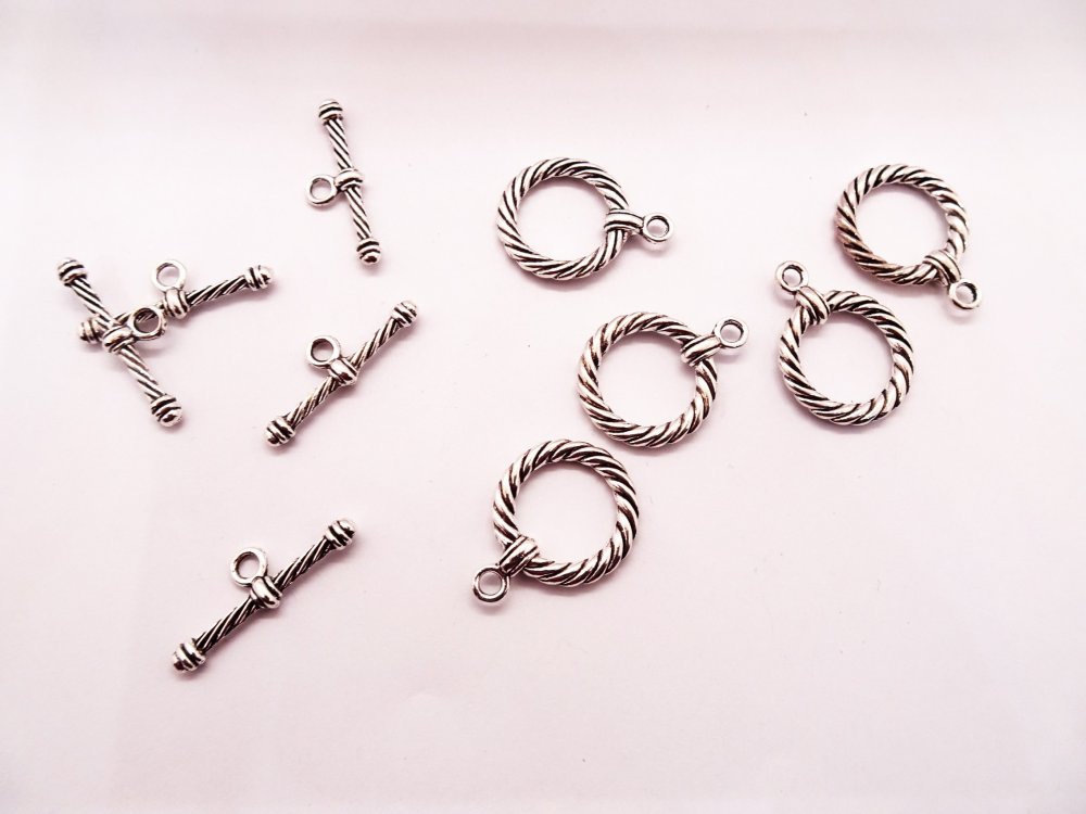(image for) Toggles - Antique silver (5pcs) #TOG14