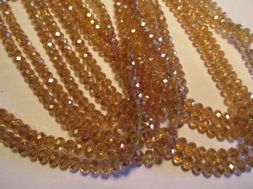 (image for) Topaz crystal rondel 6x8mm #HU14-1335