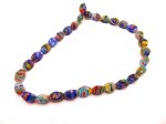 (image for) Multicolored Glass opaque to transparent beads 13x8mm #1100B