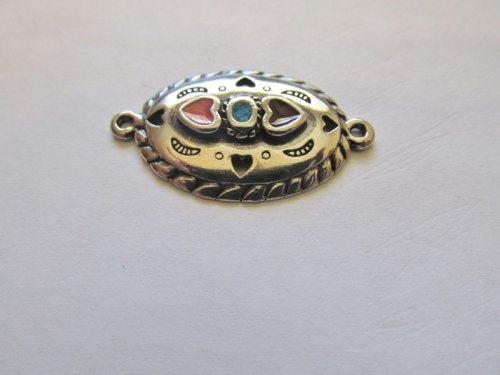(image for) Connector - Oval with inlay #CON70