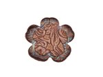 (image for) Curled Leather flower two tone #TT2